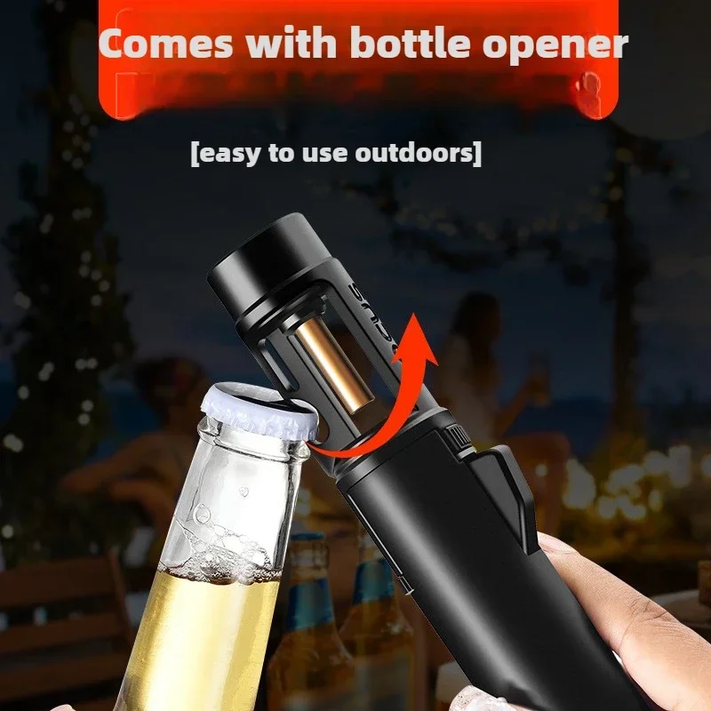 Multi-bruks Flaskeåpner Vindproof Jet Tor lighter | Luvikno