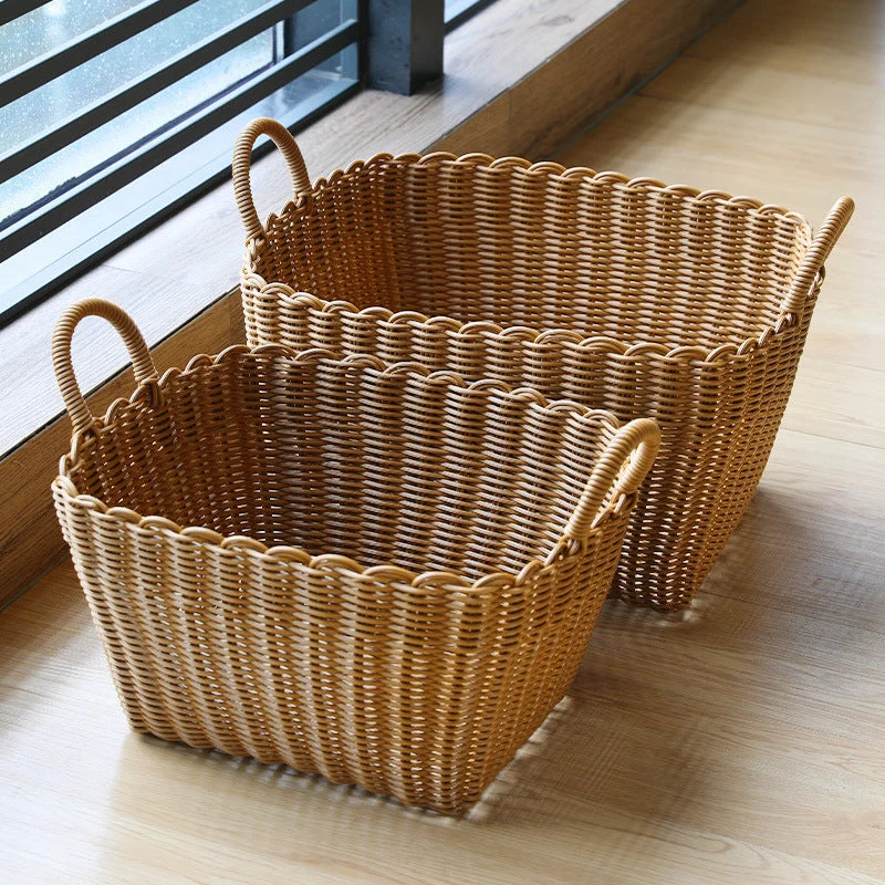 Unisex Variert oppbevaringskurv laget av flettet materiale Luvikno