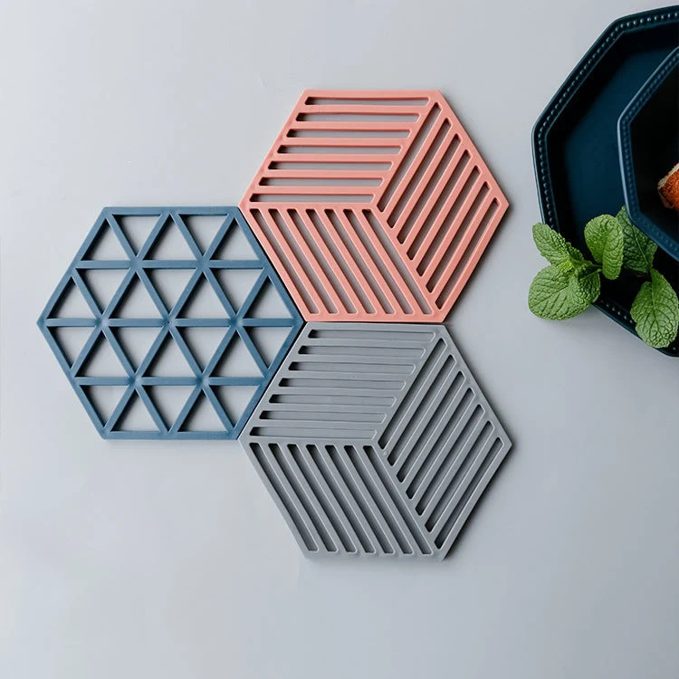 Unisex Silikon Coaster med geometrisk design Luvikno