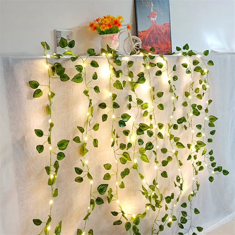 Künstliche Reben Lichterkette LED – Batteriebetrieben, 2m/5m/10m, 3 Designs | Weihnachten & Deko