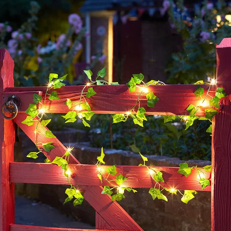Künstliche Reben Lichterkette LED – Batteriebetrieben, 2m/5m/10m, 3 Designs | Weihnachten & Deko