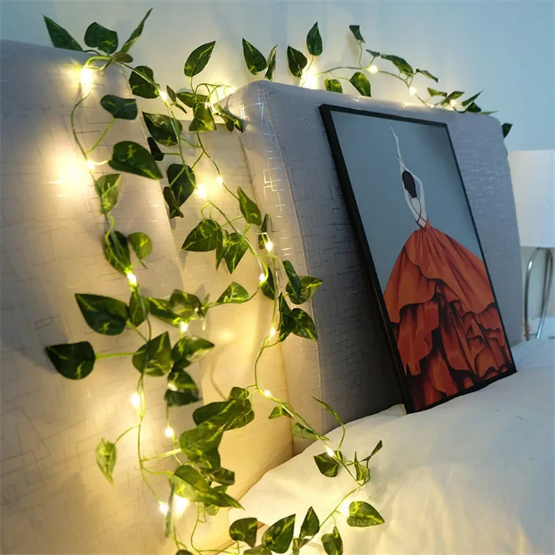 Künstliche Reben Lichterkette LED – Batteriebetrieben, 2m/5m/10m, 3 Designs | Weihnachten & Deko