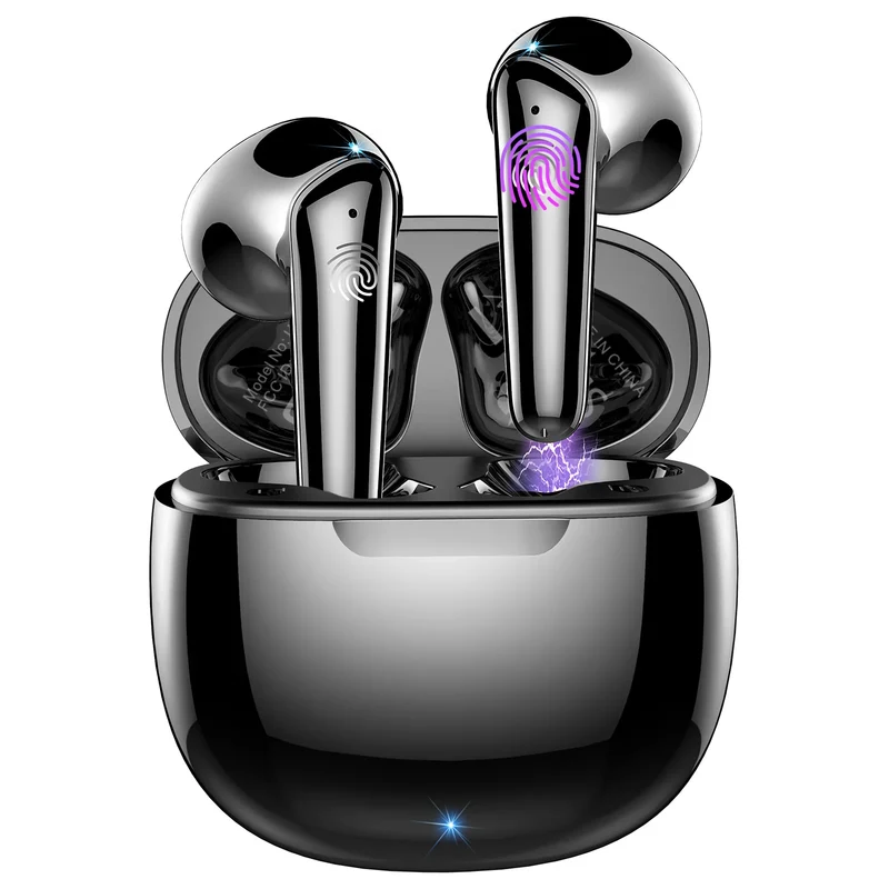 Kabellose Ohrhörer Bluetooth 5.3 – HiFi Stereo, 4 Mikrofone, Touch Control, 40h Akku