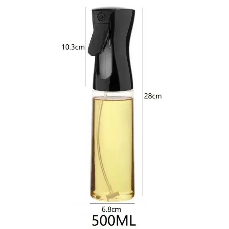 Ölsprühflasche Wiederverwendbar 200/300/500ml – Feiner Sprühnebel für Olivenöl & Essig | Küche & BBQ