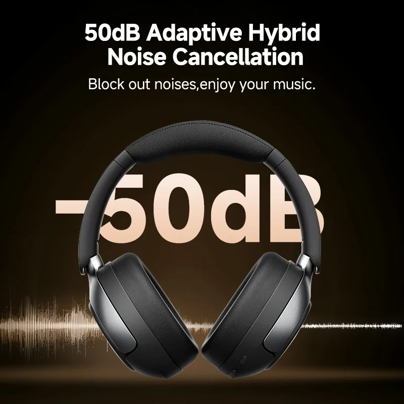 QCY H3 Pro ANC Kopfhörer – 50dB Geräuschunterdrückung, LDAC, Bluetooth 5.4 | 55h Akku