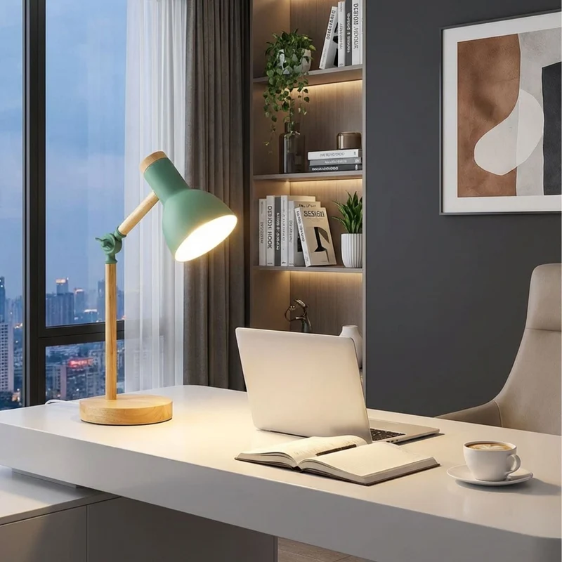 HoutLicht Skrivebordslampe for Skrivebord | Luvikno