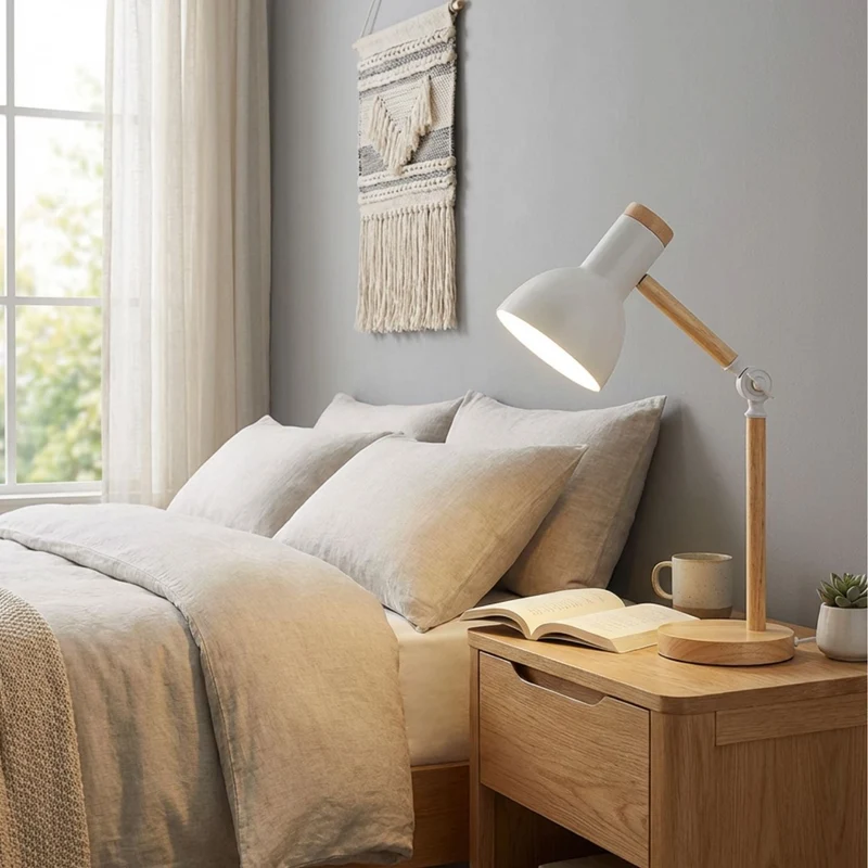 HoutLicht Skrivebordslampe for Skrivebord | Luvikno