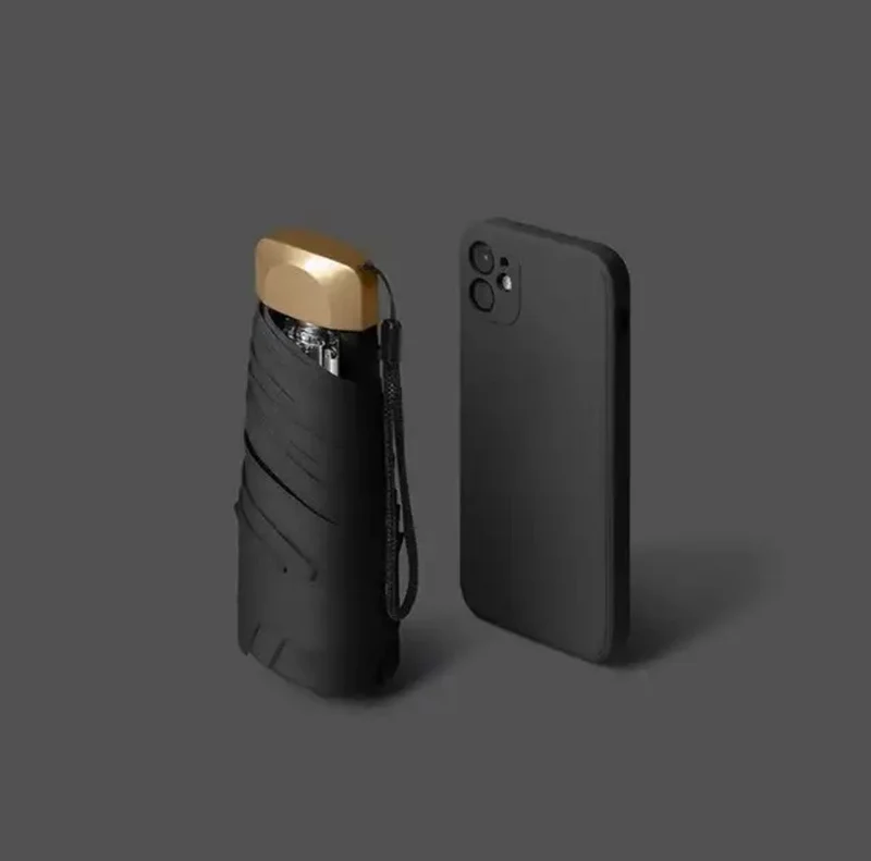 Mini Pocket Paraply UV Beskyttelse Kompakt | Luvikno