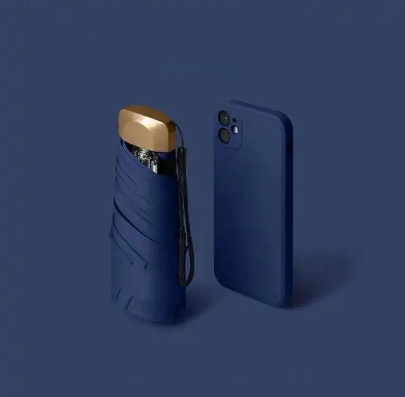Mini Pocket Paraply UV Beskyttelse Kompakt | Luvikno