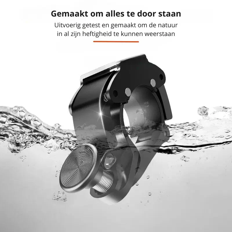Aluminium sykkelklokke 100 dB lys | Luvikno