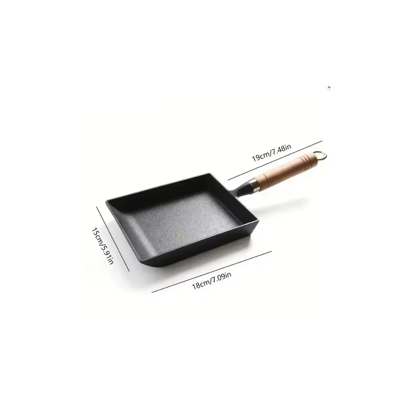 Japansk støpejern eggpanne for Tamagoyaki | Luvikno