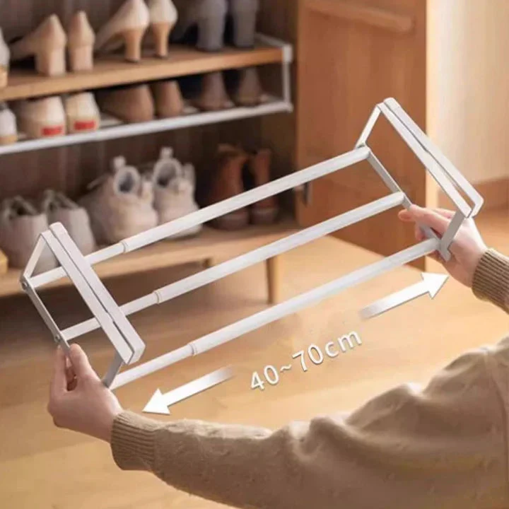 Under-hylle lagring uten boring – justerbar 30–50 cm | Luvikno