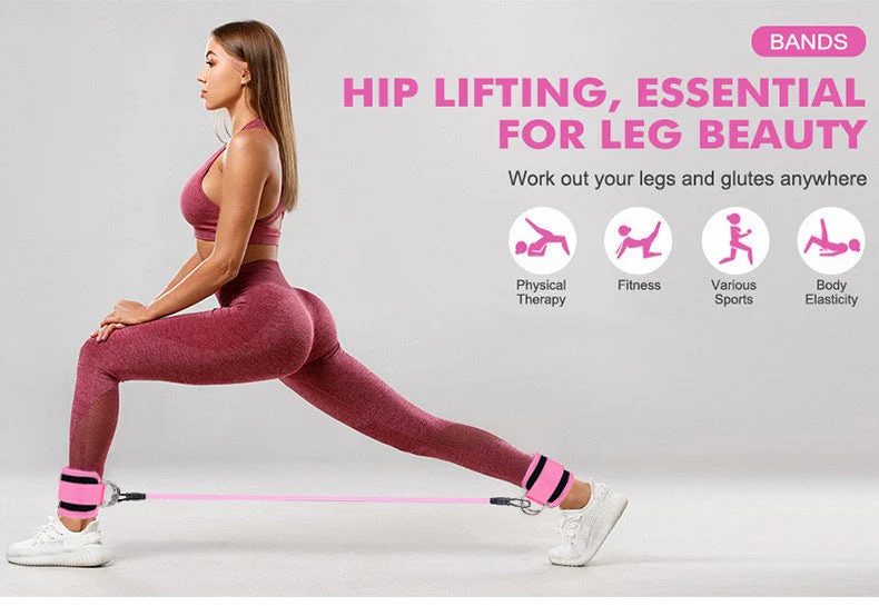 Ankle Fitness Band Set med Fotremmer | Luvikno