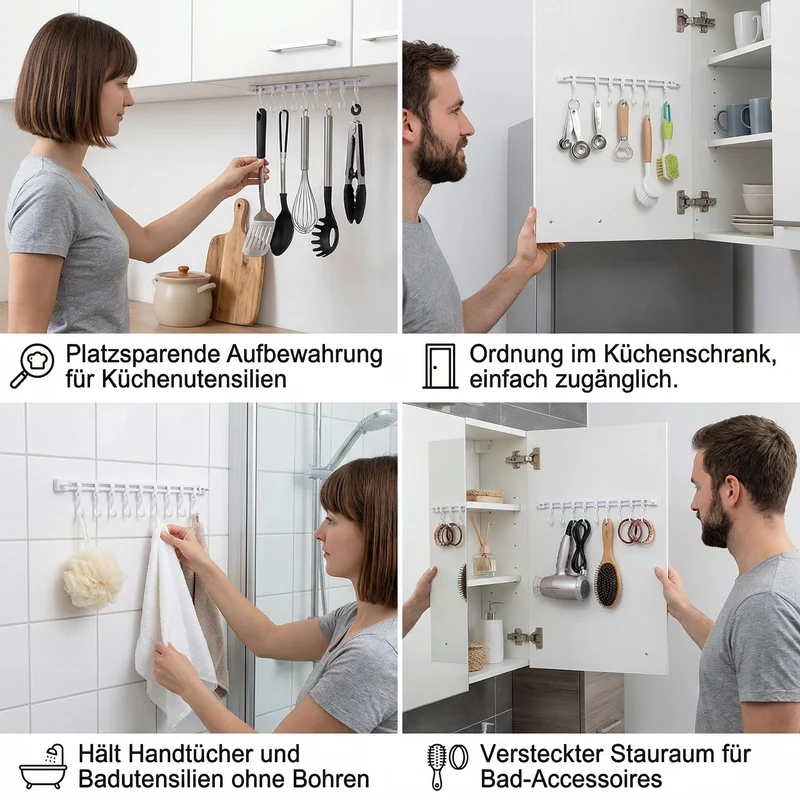 Selvklippende kroklist kjøkken & bad (2 stk.) | Luvikno