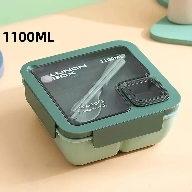 Bento matboks for på farten med bestikk | Luvikno