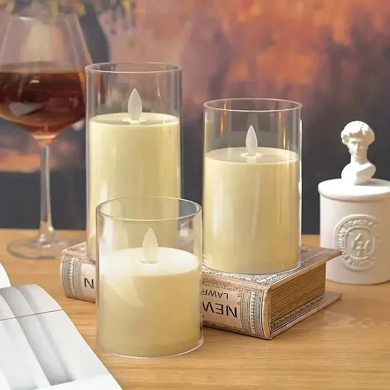 LED lys med fjernkontroll og timer i glassdesign | Luvikno
