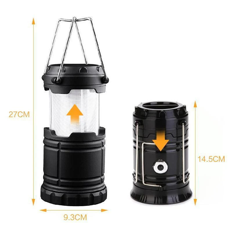 3-i-1 LED campinglampe med flimrende flamme | Luvikno
