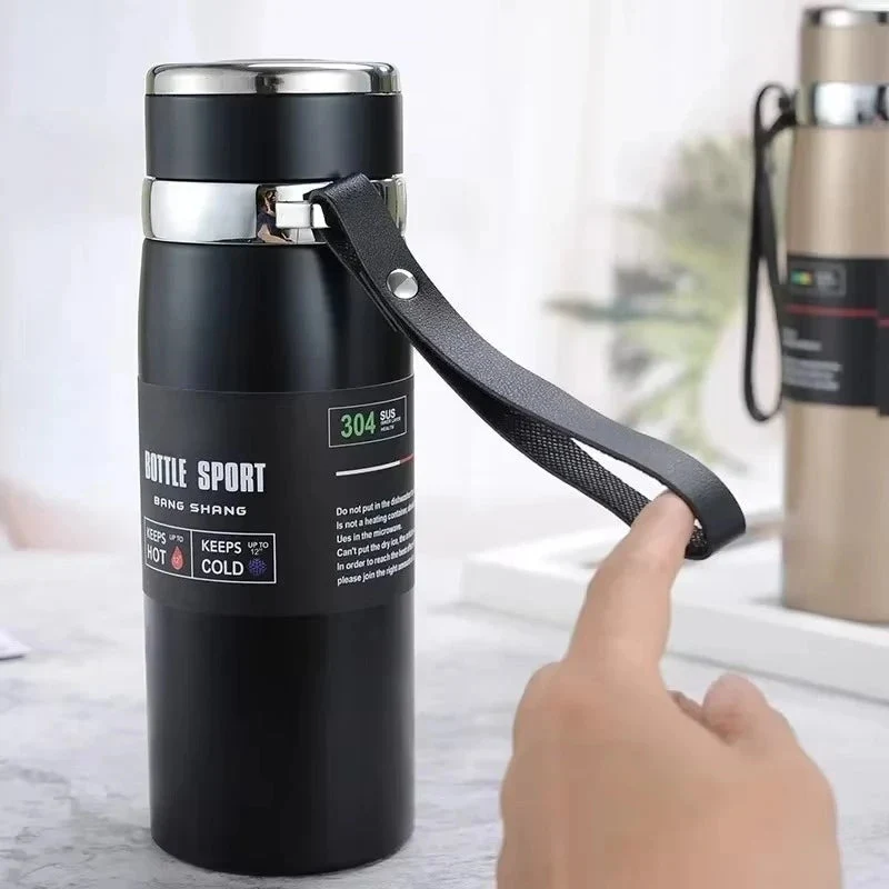 Stainless steel vacuum insulated thermos bottle 1000 ml | Luvikno