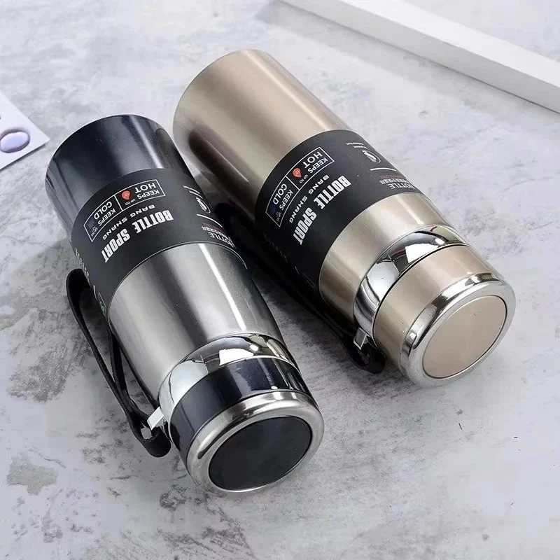 Stainless steel vacuum insulated thermos bottle 1000 ml | Luvikno