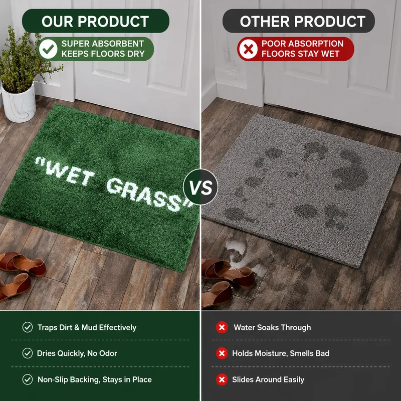 FreshLawn Komfortmatte med Gressdesign | Luvikno