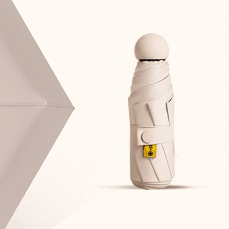 Capsule lommeparaply med solbeskyttelse | Luvikno