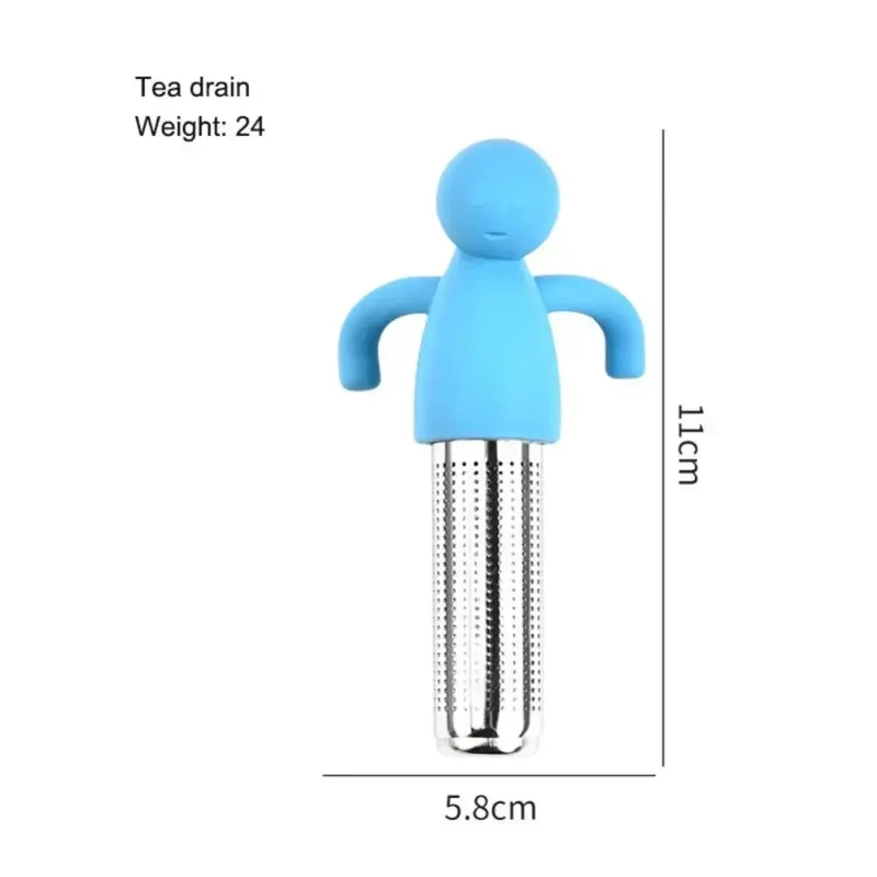 TeeFein Teesieb – Wiederverwendbares Edelstahl-Teesieb mit Silikongriff | Feines Teefilter für losen Tee | Praktischer Teeaufguss für Tassen und Becher