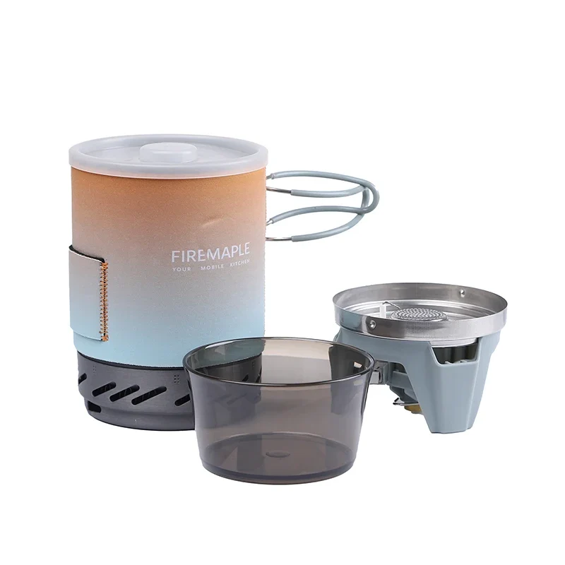 Fire-Maple Stern X1 Camping-Kochsystem – Tragbarer Gaskocher mit Wärmetauscher | Piezozündung & Aluminiumtopf | Für Trekking, Camping & Höhenlagen