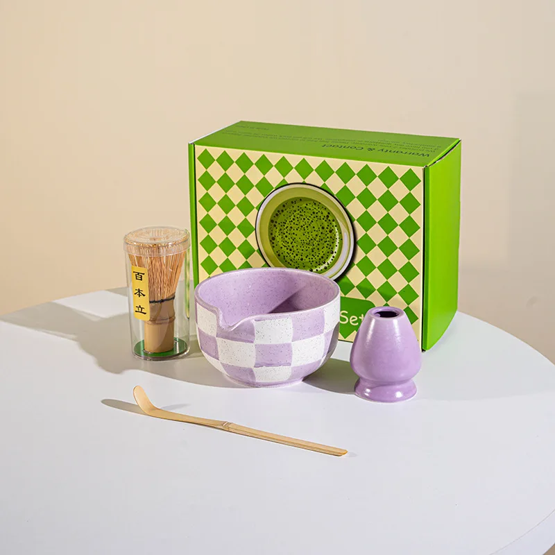 MatchaGenuss Keramik-Teeset – Japanisch Inspiriertes Matcha-Set mit Teeschale & Bambusbesen | Mehrteiliges Zubehörset | Für Matcha-Zubereitung & Teezeremonie