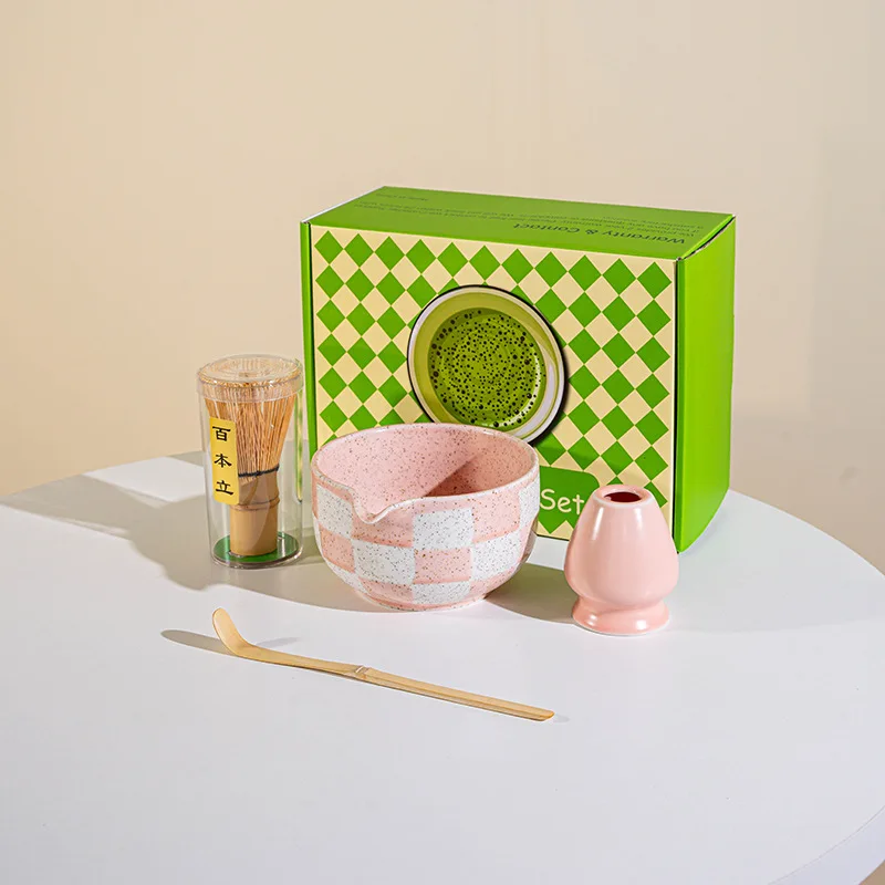 MatchaGenuss Keramik-Teeset – Japanisch Inspiriertes Matcha-Set mit Teeschale & Bambusbesen | Mehrteiliges Zubehörset | Für Matcha-Zubereitung & Teezeremonie