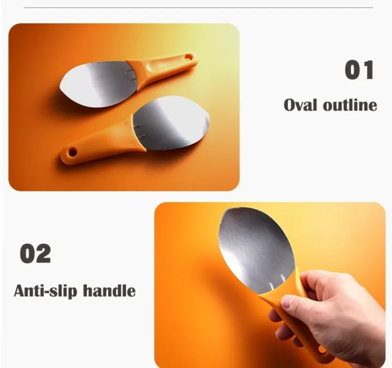 FruchtPro Obstschneider – Mehrzweck Mango- und Avocadoschneider | Edelstahl Obstschäler | Küchenwerkzeug für Obstzubereitung