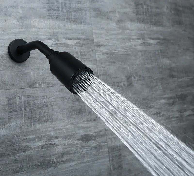 AquaLuxe G1/2 Zoll Messing Duscharm – Runde Wandhalterung für Regendusche, Premium Verlängerungsrohr in 5 Farben