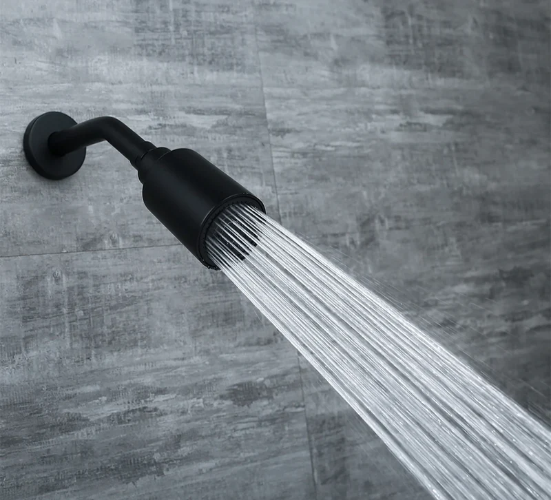 AquaLuxe G1/2 Zoll Messing Duscharm – Runde Wandhalterung für Regendusche, Premium Verlängerungsrohr in 5 Farben