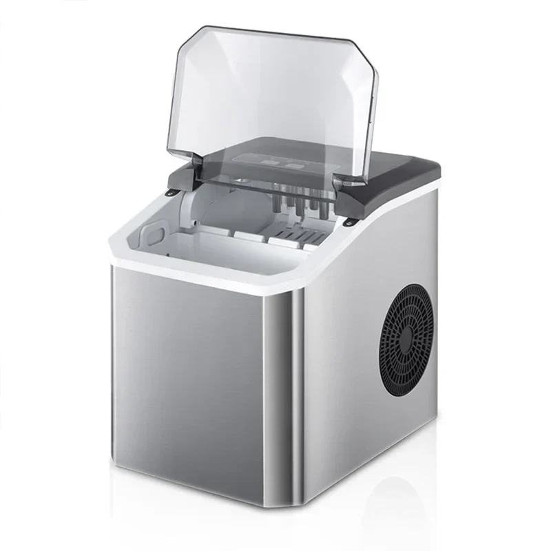 FrostQuick Eiswürfelmaschine Kompakt – Elektrischer Eisbereiter | 9 Eiswürfel in 6 Minuten | Tragbare Küchenlösung