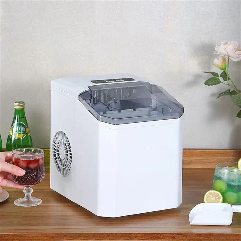 FrostQuick Eiswürfelmaschine Kompakt – Elektrischer Eisbereiter | 9 Eiswürfel in 6 Minuten | Tragbare Küchenlösung
