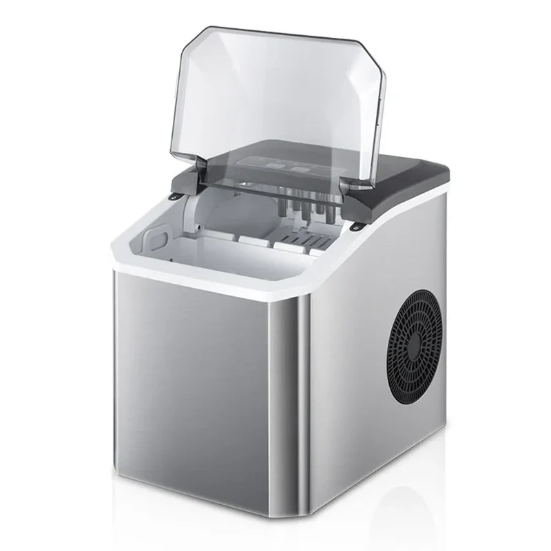 FrostQuick Eiswürfelmaschine Kompakt – Elektrischer Eisbereiter | 9 Eiswürfel in 6 Minuten | Tragbare Küchenlösung