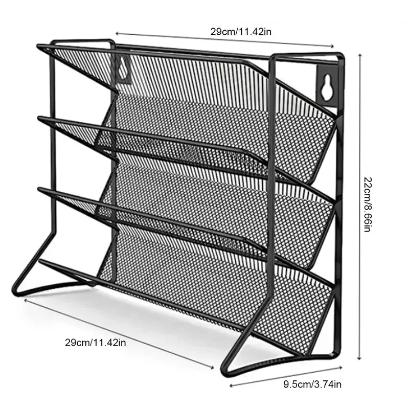 4-stufiges Gewürzregal Wand Edelstahl – Küchen Organizer | Platzsparendes Wandregal | Vorratshalter ohne Gläser