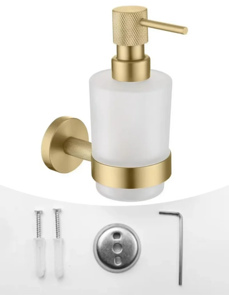 RoséEleganz Badaccessoires Set – Gebürstetes Roségold Edelstahl | Wandmontage Badezimmer Set | Stilvolle Badezimmer Ausstattung