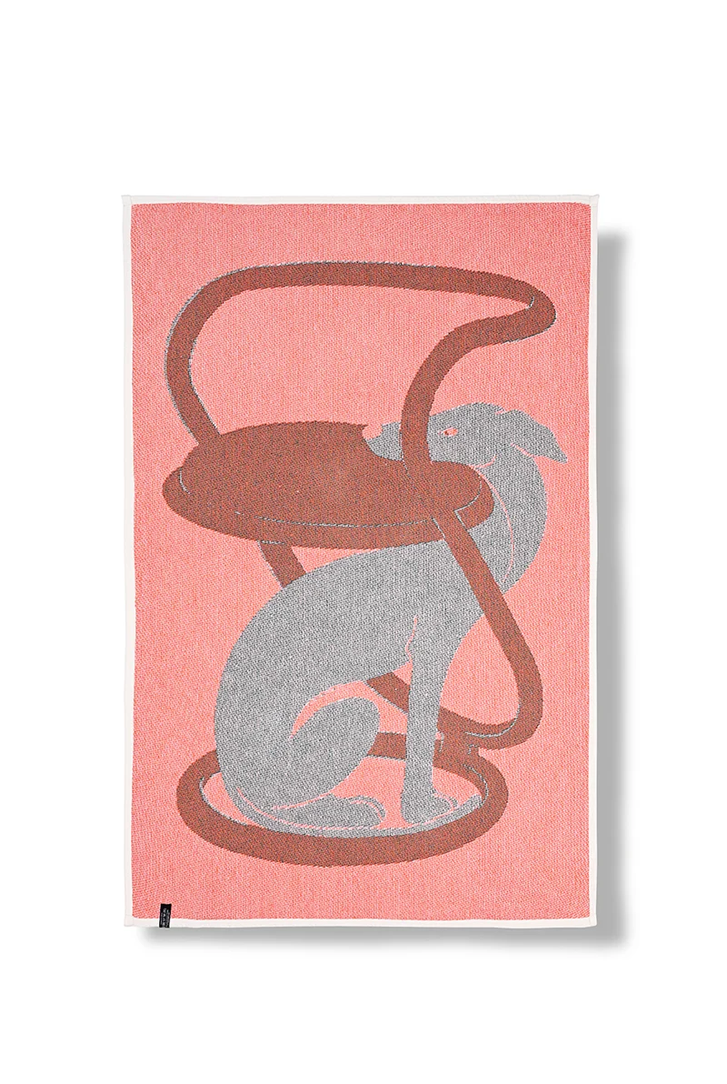 Cotton Beach Towel or Mini Blanket “Hiding” by Zoé Coulon