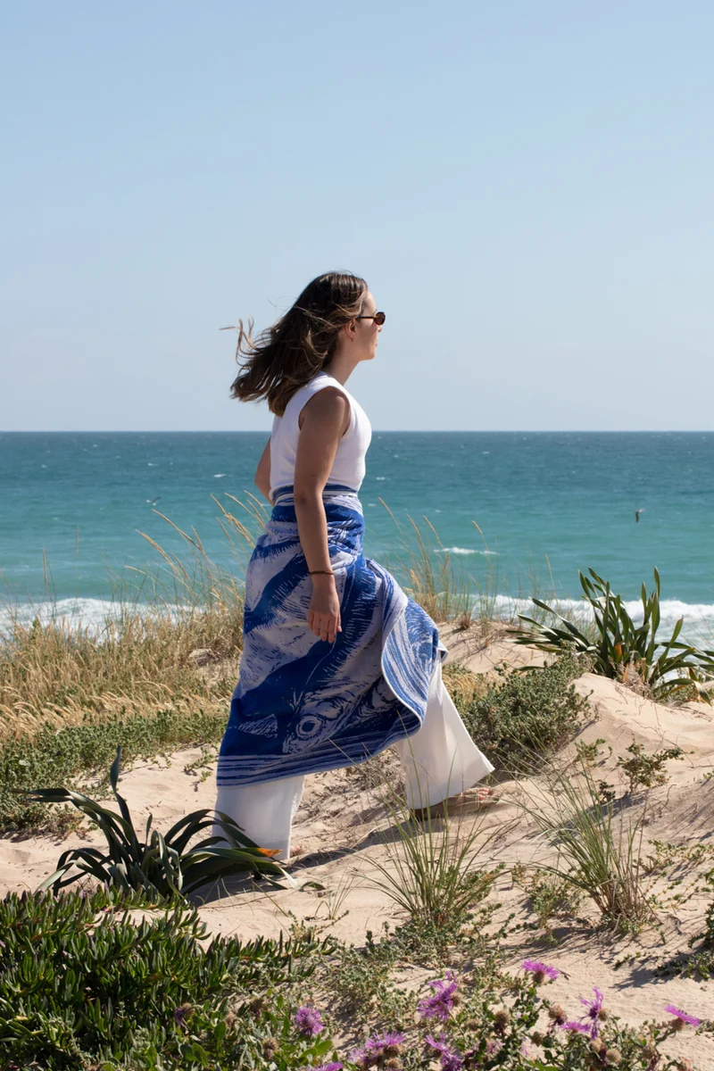 Beach Towel “Sardigna” by Dario Cortese - XL 100% Cotton