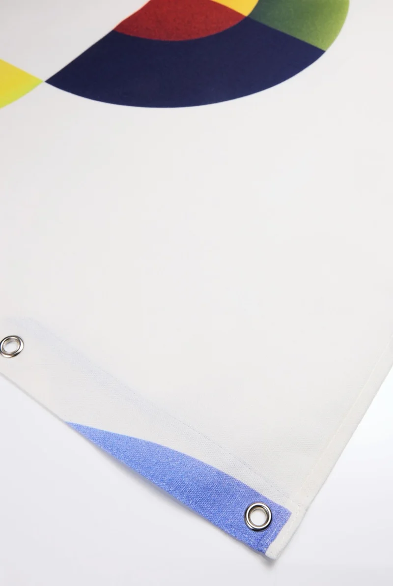 Artist Cotton Shower Curtain "Rondo" by Christoffer Joergensen