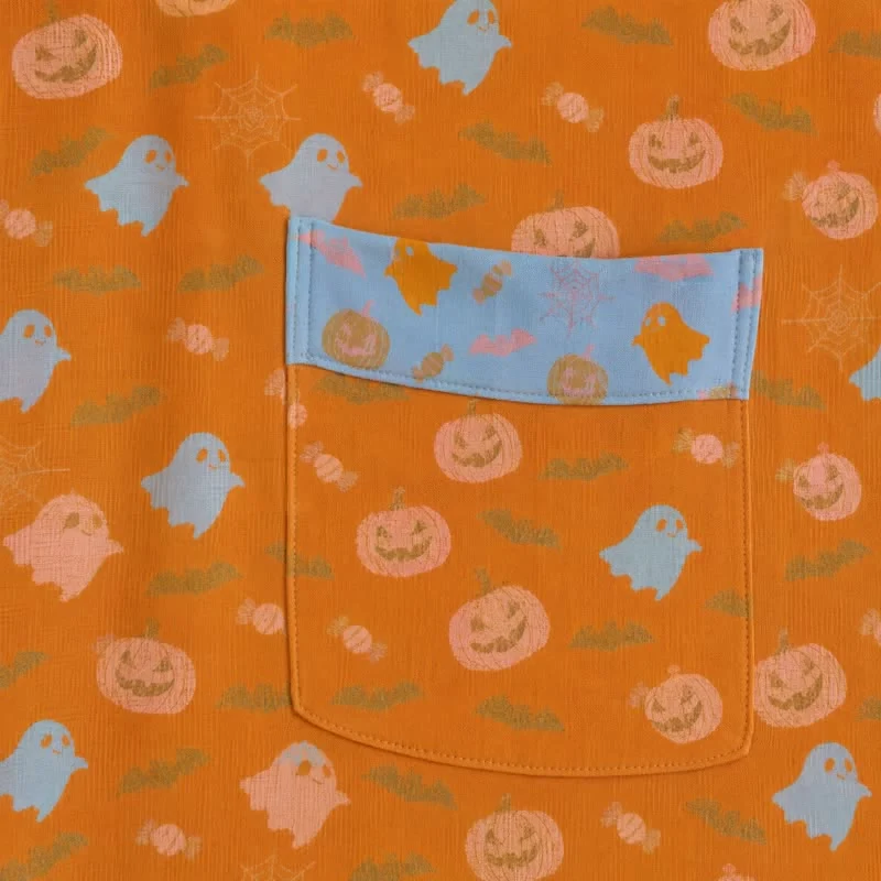 Mehrfarbiger Kürbis-Halloween-Baumwollkimono