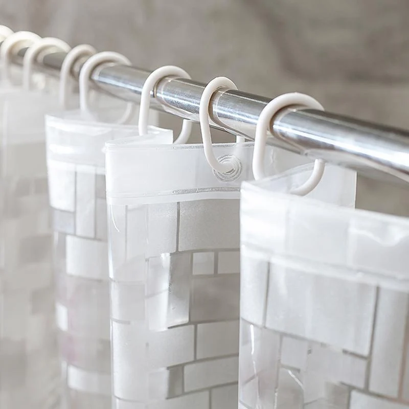 Transparenter PEVA Duschvorhang Mosaik Design