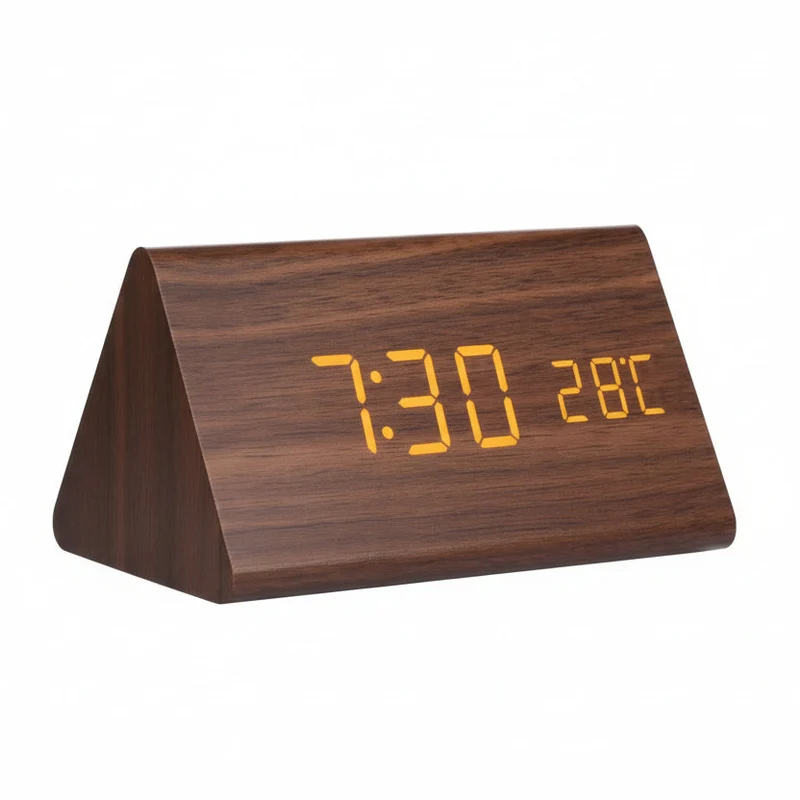 LED Vekkerklokke Tre-Look med 3 Alarmer & Temperatur | Luvikno