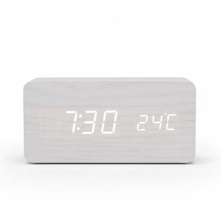 LED Vekkerklokke Tre-Look med 3 Alarmer & Temperatur | Luvikno