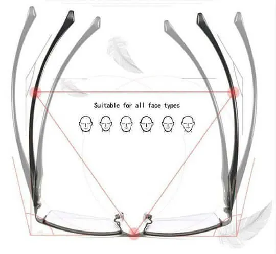 Progressive multifocal lesebriller med blålysfilter | Luvikno