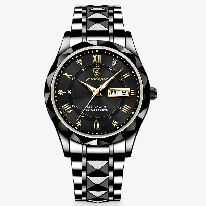 Herre Automatisk Klokke Klassisk Lærreim 40mm | Luvikno