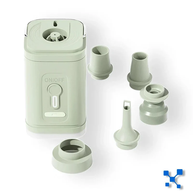 Mini luftpumpe USB-C med 5 dyser – 200 L/min | Luvikno
