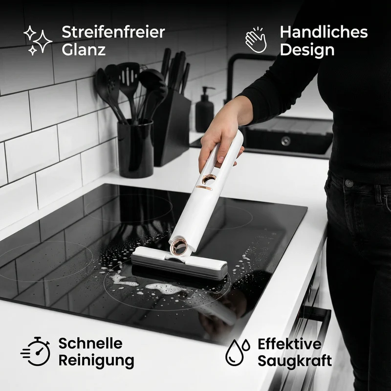 Mini rengjøringsstang med vindusvisker | Luvikno