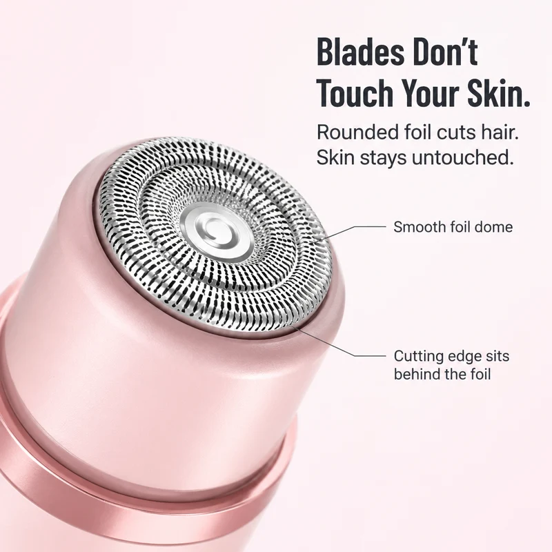 RadianceGlide 2-i-1 Kvinne Barberhøvel Ansikt & Kropp | Luvikno
