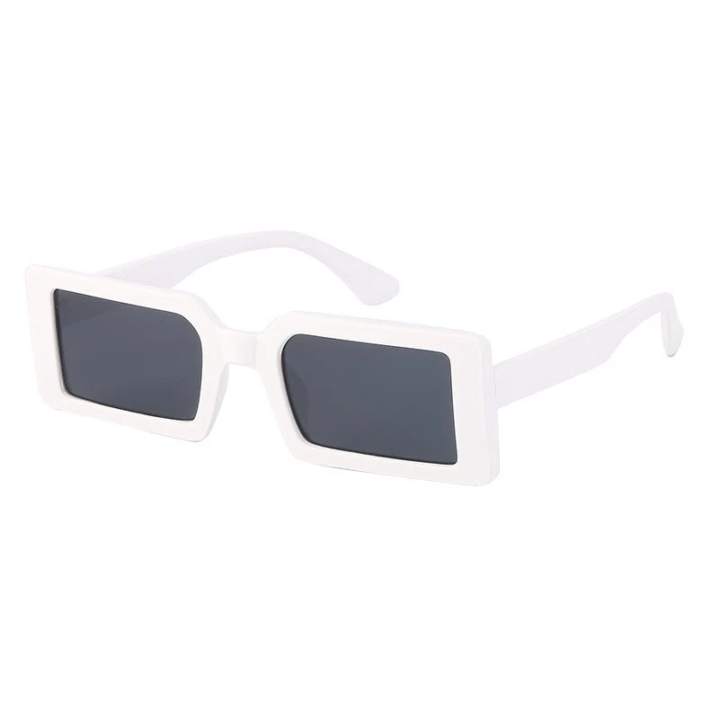 Dame moteriktig transparent hjørne solbrille Luvikno